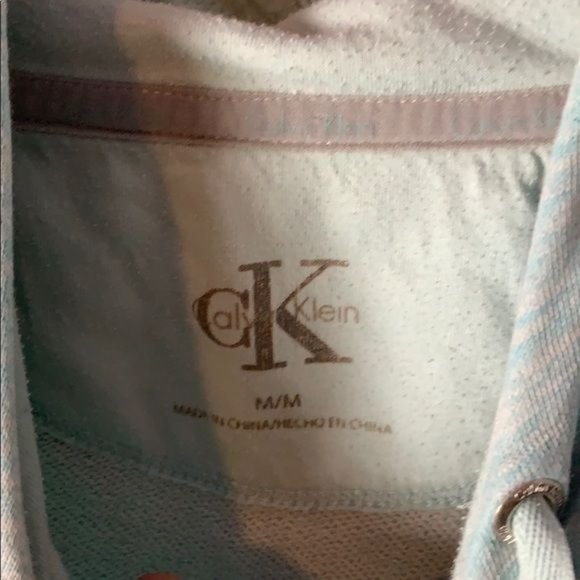 Calvin Klein Womans M Light Weight Hooded Sweatshirt Kangaroo Pocket Green - Picture 3 of 7